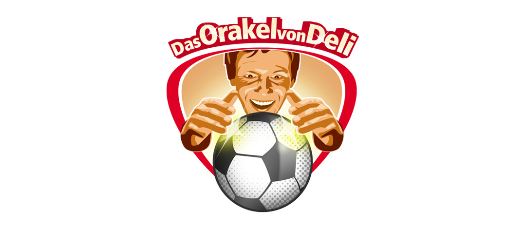 Das Key-Visual „Das Orakel von Deli“ zur integrierten LEH-Promotion von Deli Reform zur Fußball-WM 2006