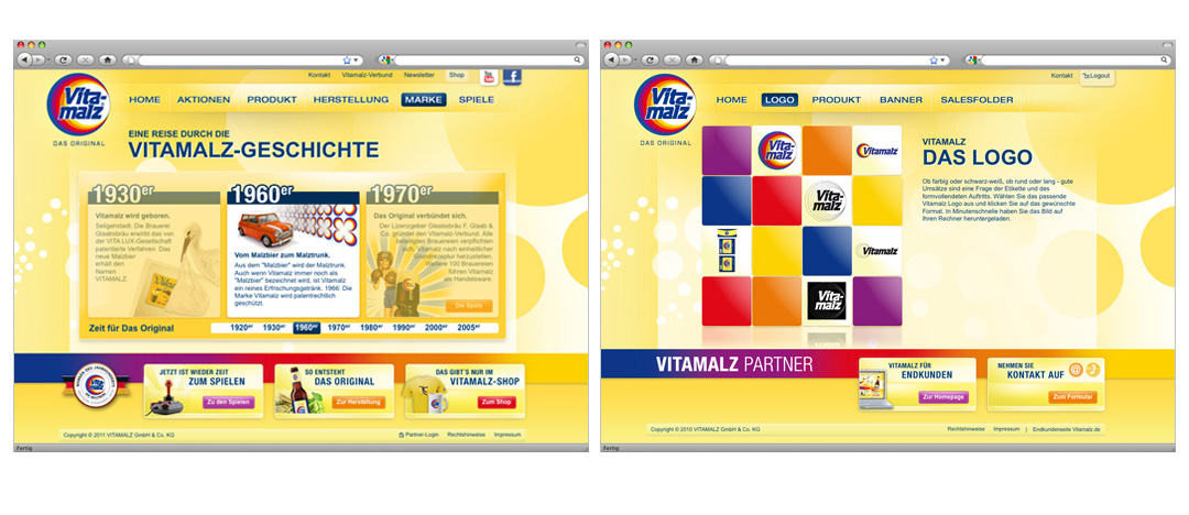 Die Vitamalz Marken-Website 2005 Slide 2