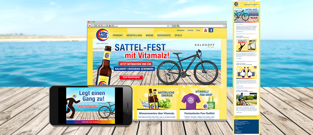 Der Vitamalz Newsletter mit dem Gewinnspiel „Sattelfest mit Vitamalz“ im Sommer 2015